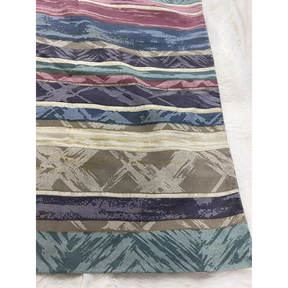 Vintage Springs Pillowcase Pair King Abstract Memphis Southwest Multicolor 80s
